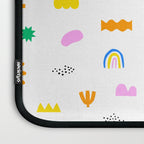 Fun colorful abstract summer shape pattern Laptop Sleeve Gallery Image 3