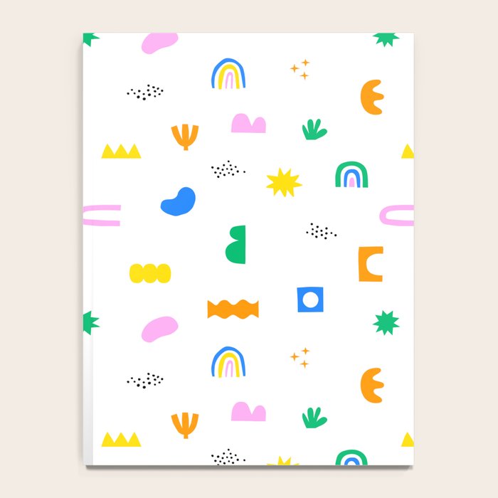 Fun colorful abstract summer shape pattern Notebook Gallery Image 4
