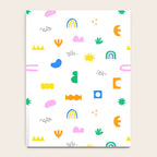 Fun colorful abstract summer shape pattern Notebook Gallery Image 4