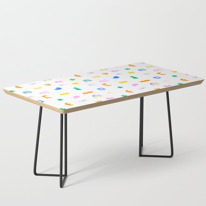 Fun colorful abstract summer shape pattern Coffee Table Gallery Image 1