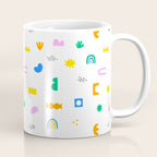 Fun colorful abstract summer shape pattern Coffee Mug Gallery Image 1