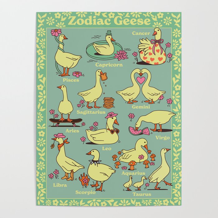 Zodiac Geese Poster Gallery Image 4