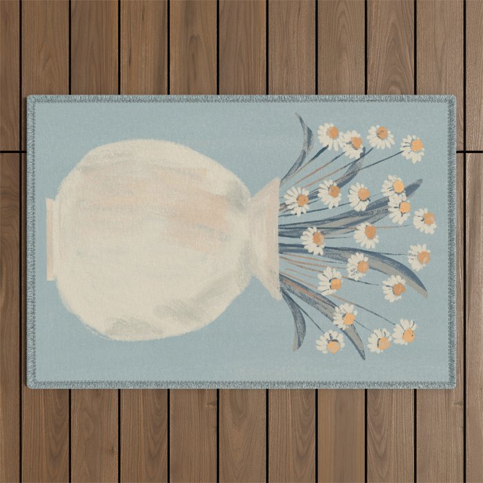 Flowers In A Vase 17 Outdoor Rug Gallery Image 1