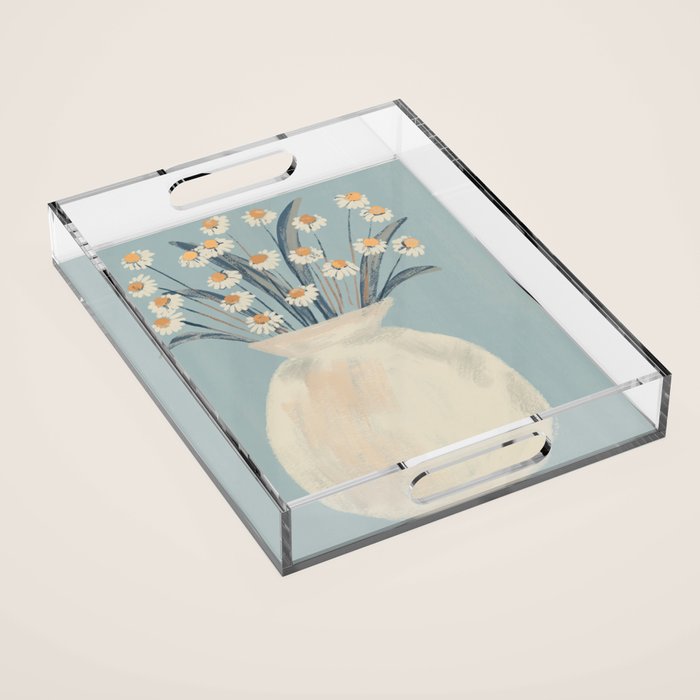 Flowers In A Vase 17 Acrylic Tray Gallery Image 1