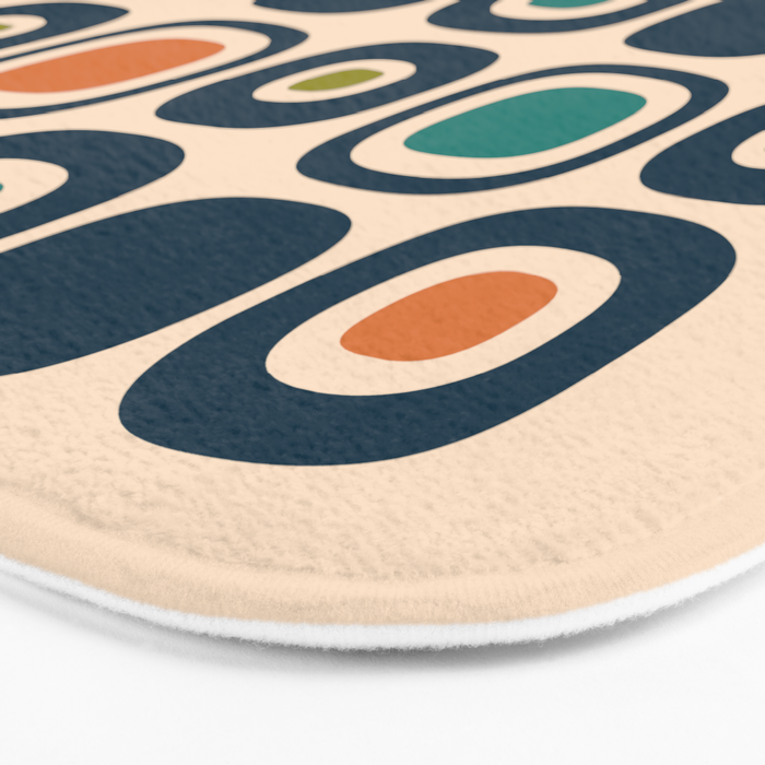 Mid Century Modern Scandinavian Abstract 322 Bath Mat Gallery Image 3