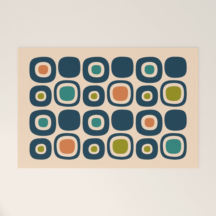Mid Century Modern Scandinavian Abstract 322 Welcome Mat Gallery Image 1