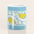 Iceberg & Golden Poppy: Les Fleurs | Flower Market Color Series 03 Coffee Mug Gallery Image 4