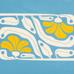 Iceberg & Golden Poppy: Les Fleurs | Flower Market Color Series 03 Coffee Mug Gallery Image 2