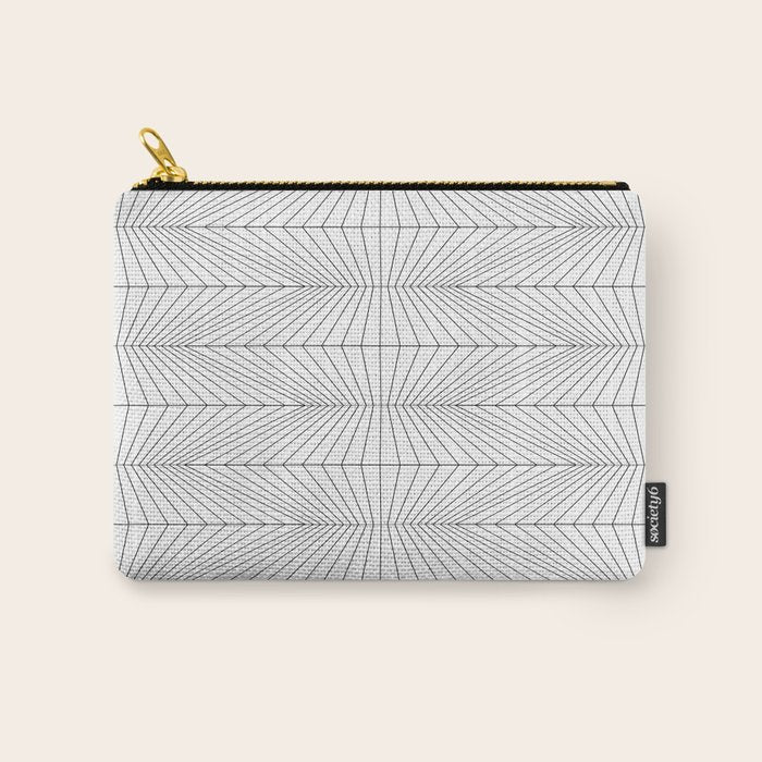 Geometric Angular Lines Pattern XIII Carry All Pouch Gallery Image 1