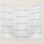 Geometric Angular Lines Pattern XIII Wall Tapestry Gallery Image 4