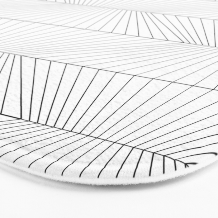 Geometric Angular Lines Pattern XIII Bath Mat Gallery Image 3