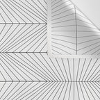 Geometric Angular Lines Pattern XIII Wall Tapestry Gallery Image 3