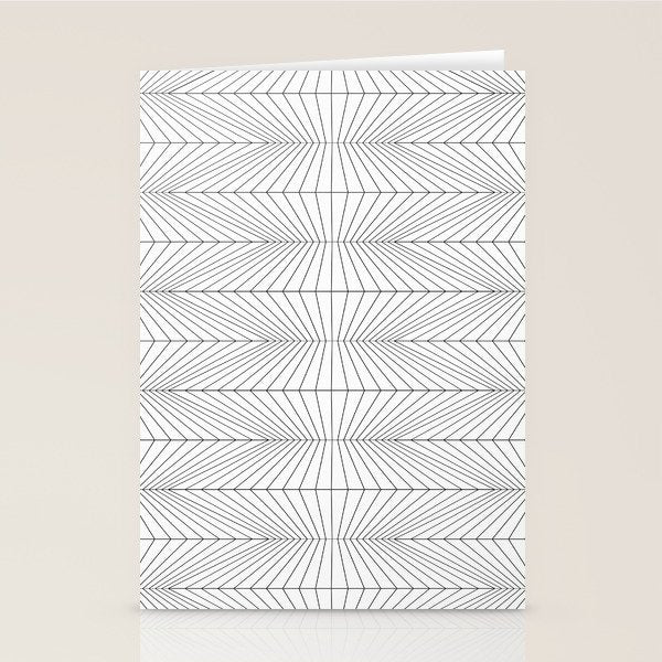 Geometric Angular Lines Pattern XIII Stationery Card Gallery Image 2