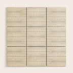 Geometric Angular Lines Pattern XIII Wood Wall Art Gallery Image 1