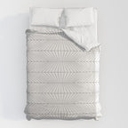Geometric Angular Lines Pattern XIII Duvet Cover Gallery Image 6