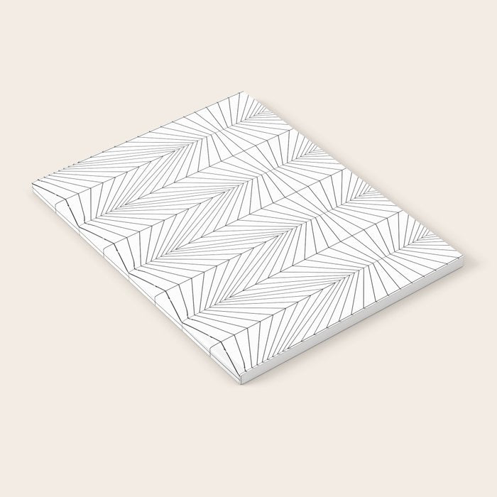 Geometric Angular Lines Pattern XIII Notebook Gallery Image 1