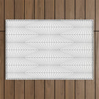 Geometric Angular Lines Pattern XIII Outdoor Rug Gallery Image 1