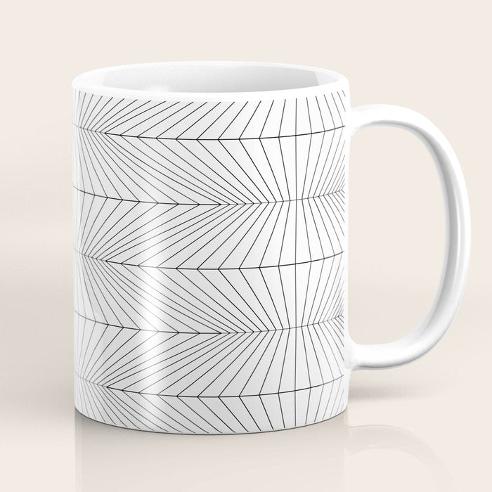 Geometric Angular Lines Pattern XIII Coffee Mug Gallery Image 1