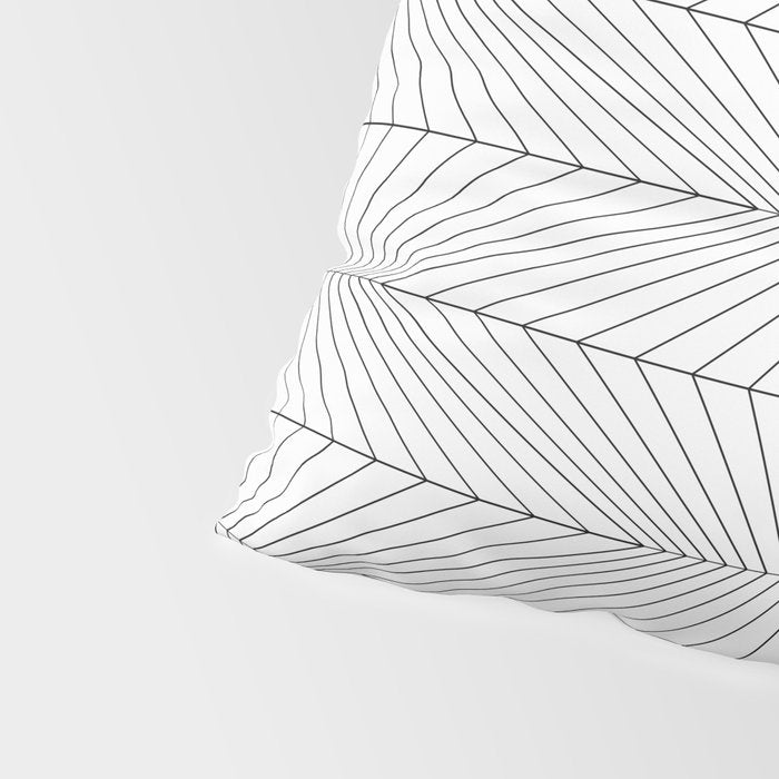 Geometric Angular Lines Pattern XIII Pillow Sham Gallery Image 4