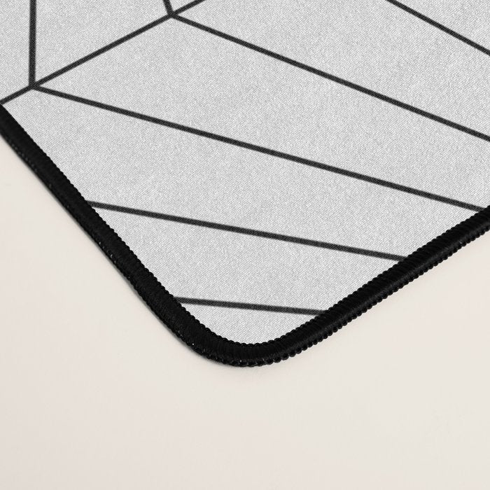 Geometric Angular Lines Pattern XIII Desk Mat Gallery Image 4