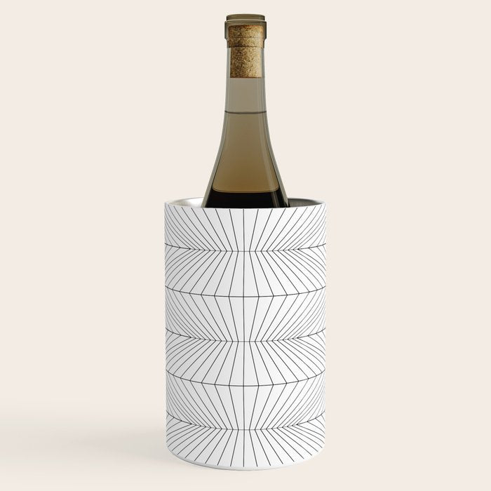 Geometric Angular Lines Pattern XIII Wine Chiller Gallery Image 1