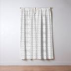 Geometric Angular Lines Pattern XIII Window Curtain Gallery Image 3