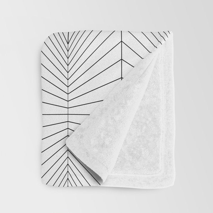 Geometric Angular Lines Pattern XIII Throw Blanket Gallery Image 3