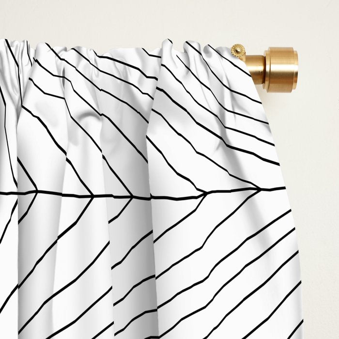 Geometric Angular Lines Pattern XIII Window Curtain Gallery Image 2