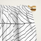 Geometric Angular Lines Pattern XIII Window Curtain Gallery Image 2
