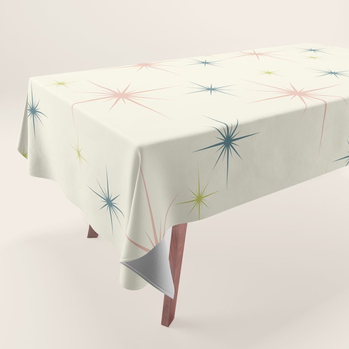 Mid Century Modern Stars Tablecloth Gallery Image 1