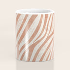 Terracotta Abstract Leaves Modern Design Coffee Mug Gallery Image 4