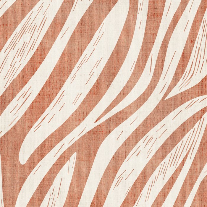 Terracotta Abstract Leaves Modern Design Coffee Mug Gallery Image 2