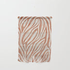 Terracotta Abstract Leaves Modern Design Wall Hanging Gallery Image 1