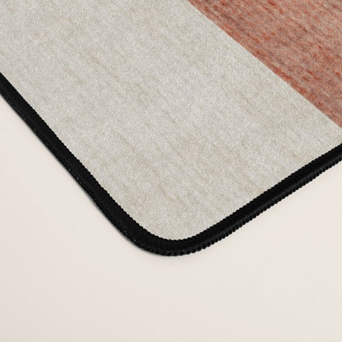 Terracotta Abstract Leaves Modern Design Desk Mat Gallery Image 4