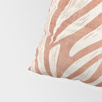 Terracotta Abstract Leaves Modern Design Pillow Sham Gallery Image 4