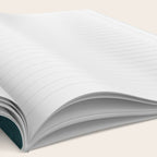 Deep Green, Gold and White Color Block Notebook Gallery Image 2