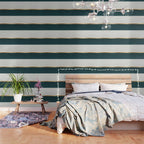 Deep Green, Gold and White Color Block Wallpaper Gallery Image 3