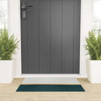 Deep Green, Gold and White Color Block Welcome Mat Gallery Image 3