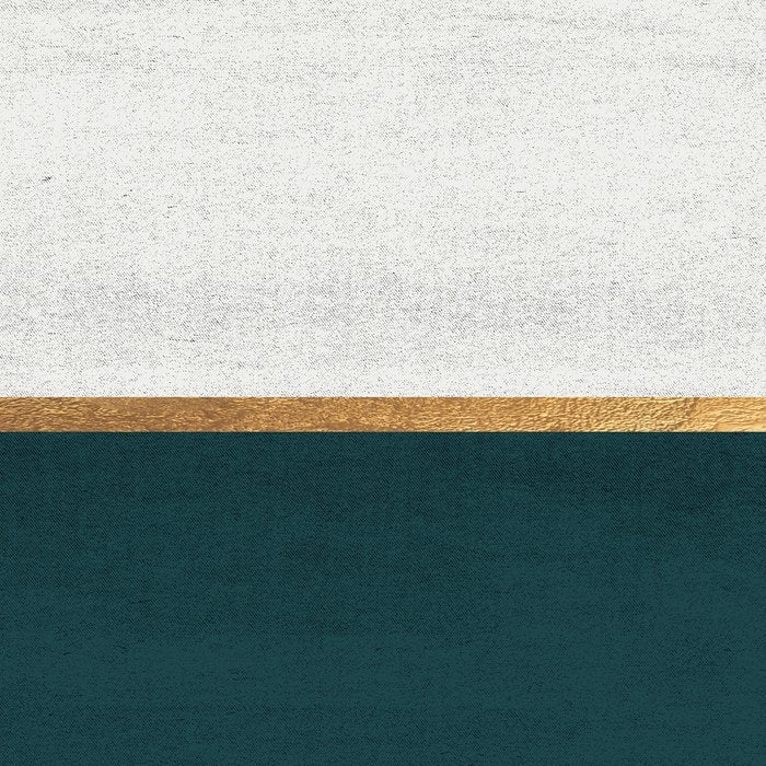 Deep Green, Gold and White Color Block Coffee Mug Gallery Image 2