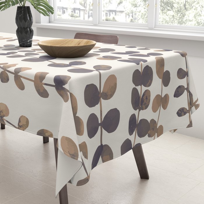 Eucalyptus Watercolor Tablecloth Gallery Image 3