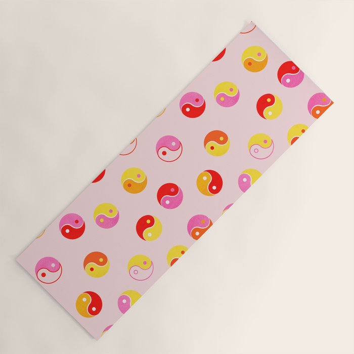 Ying Yang Bright Pattern Yoga Mat Gallery Image 1