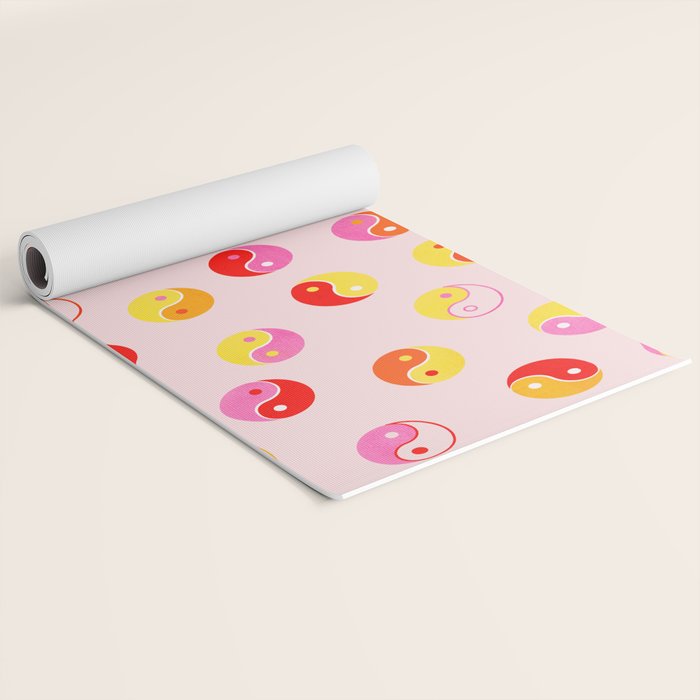 Ying Yang Bright Pattern Yoga Mat Gallery Image 2