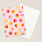 Ying Yang Bright Pattern Stationery Card Gallery Image 2