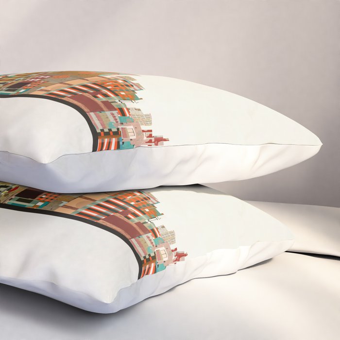 barcelona skyline Pillow Sham Gallery Image 3