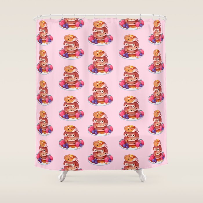 Fluffy sea pancakes Shower Curtain Gallery Image 1