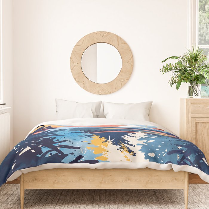 Sunset Lake Duvet Cover Gallery Image 3
