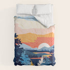 Sunset Lake Duvet Cover Gallery Image 6