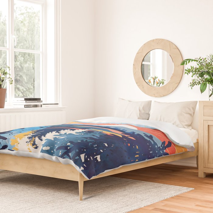 Sunset Lake Duvet Cover Gallery Image 2