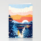 Sunset Lake Stationery Card Gallery Image 2