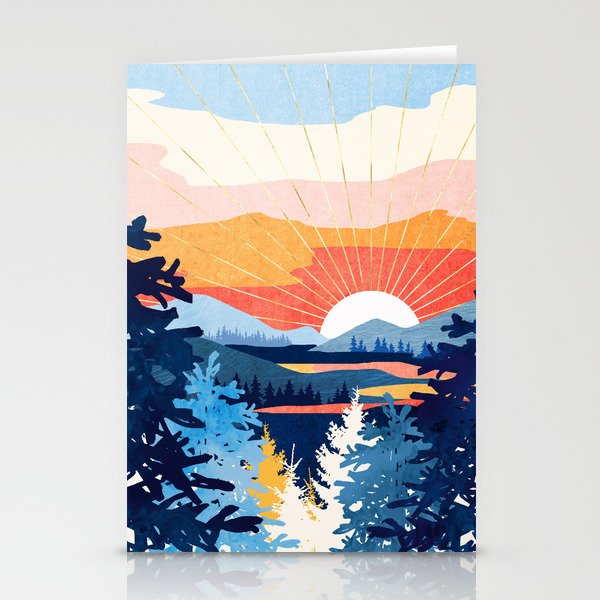 Sunset Lake Stationery Card Gallery Image 2